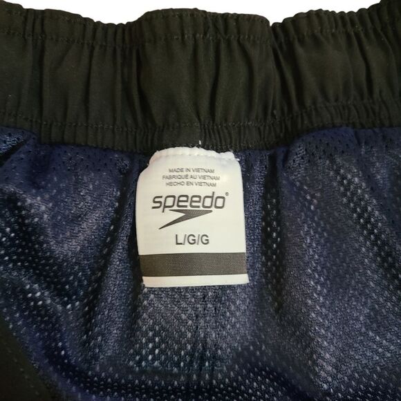 SPEEDO Swim Trunks‎ Tie Waist Ombre Water Print Size Men's L - Picture 4 of 13